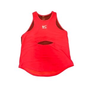 Nike Women's Bright Red Cutout Tank Top Size L